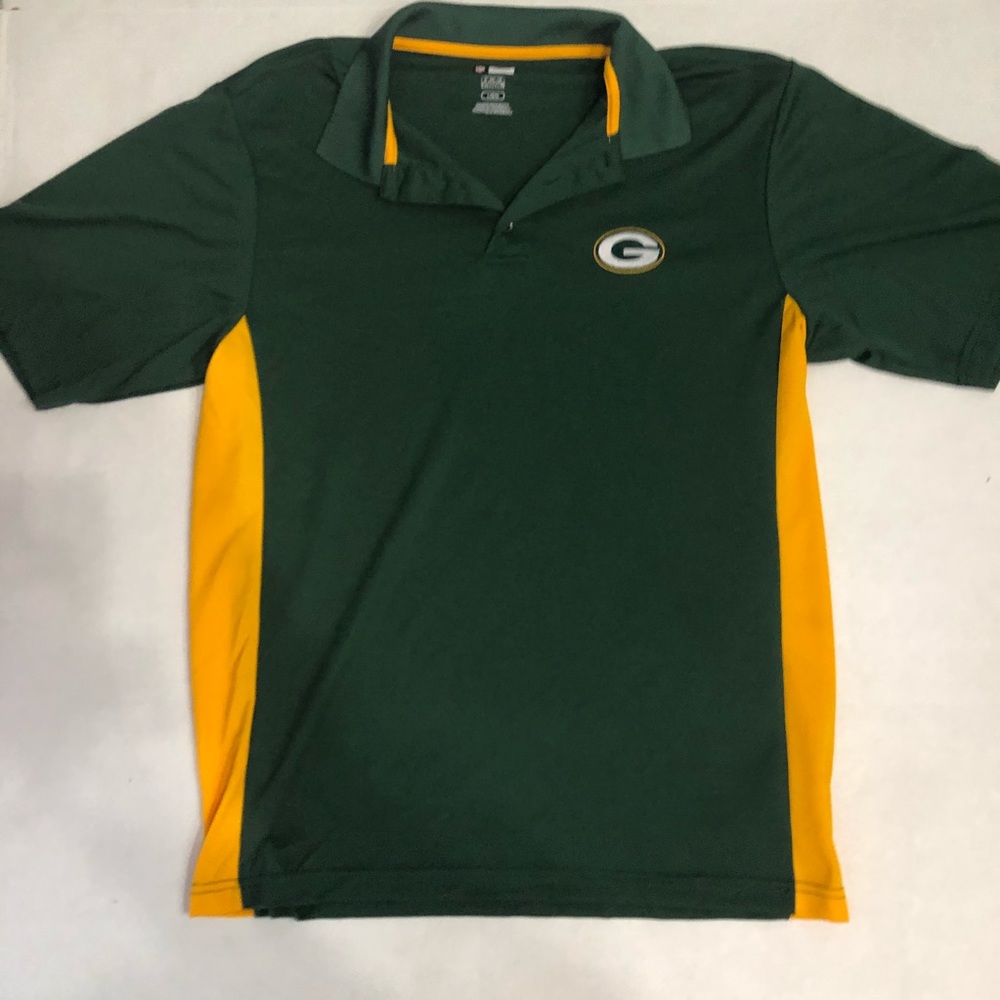 NFL Team Apparel Green Bay Packers Polo Sz L